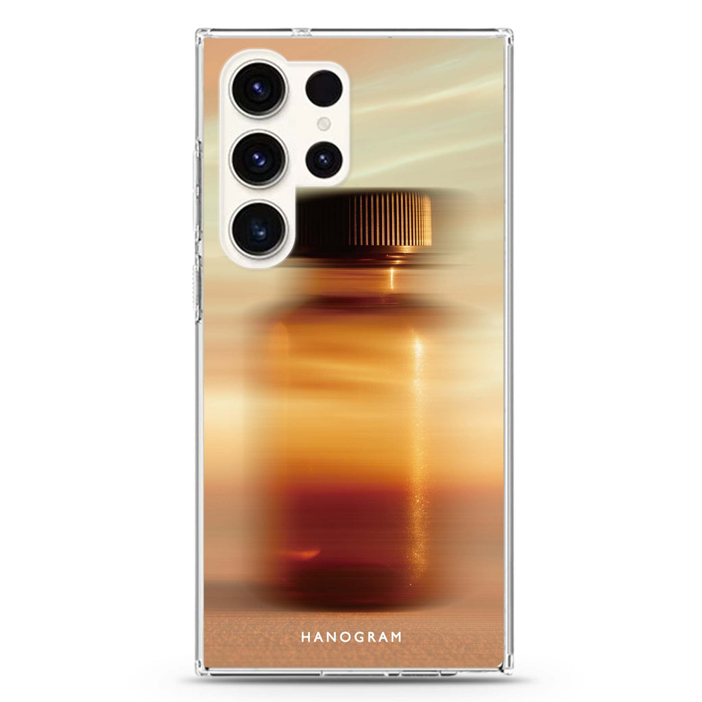 Golden Blur Samsung Galaxy Ultra Clear Case