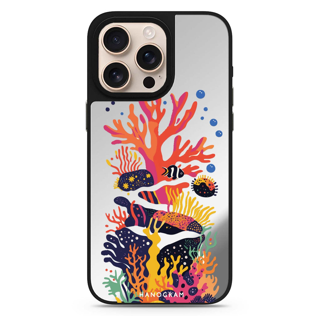 Groovy Reef MagSafe compatible mirror case for iPhone 16/15/14 Pro Max and Pro, main view