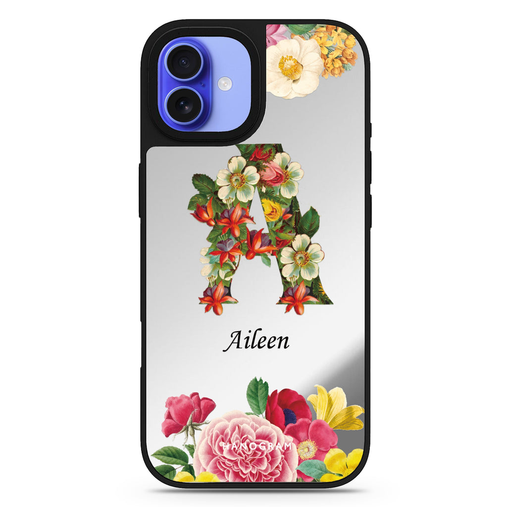 Bouqet Flower Monogram MagSafe Compatible Mirror Case
