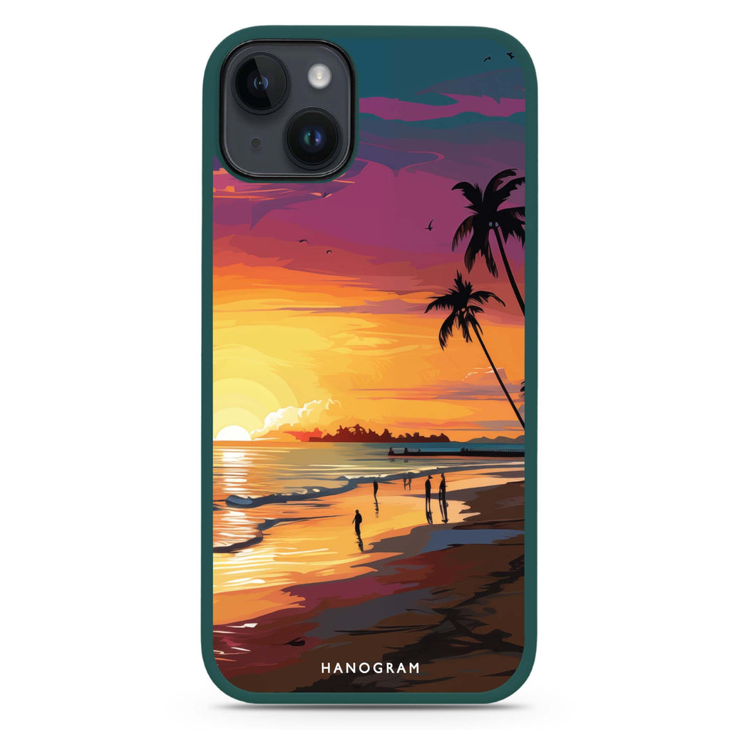 Sunset Glow iPhone 15 Plus Impact Guard Bumper Case