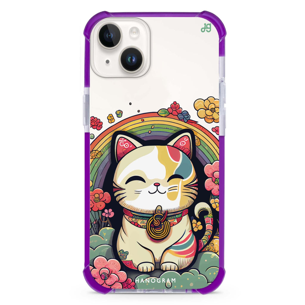 Japanese Lucky Cat iPhone 15 Plus Ultra Shockproof Case