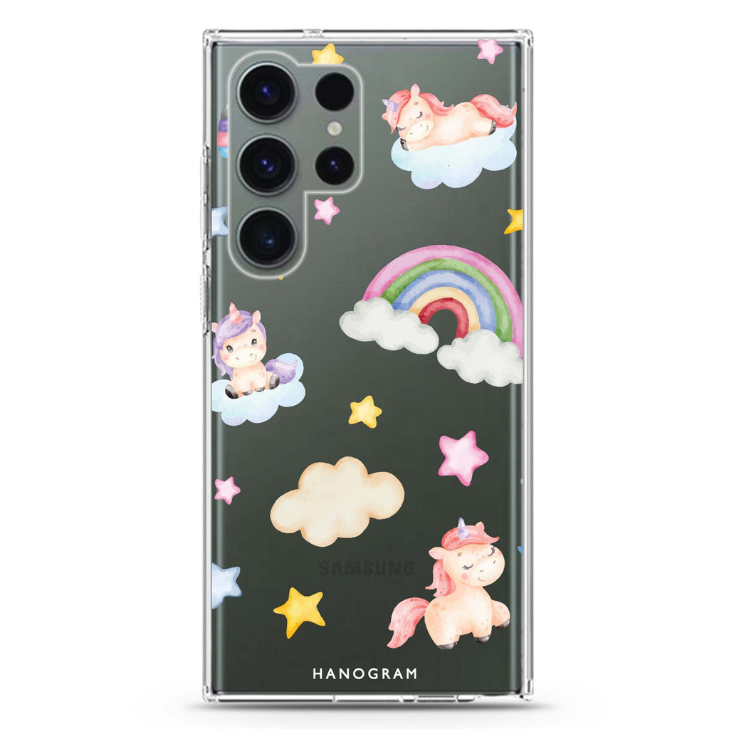 Magic Mane Marvels Samsung Galaxy S26/S25/S24/S23/S22 Ultra ultra clear case, transparent design, main view