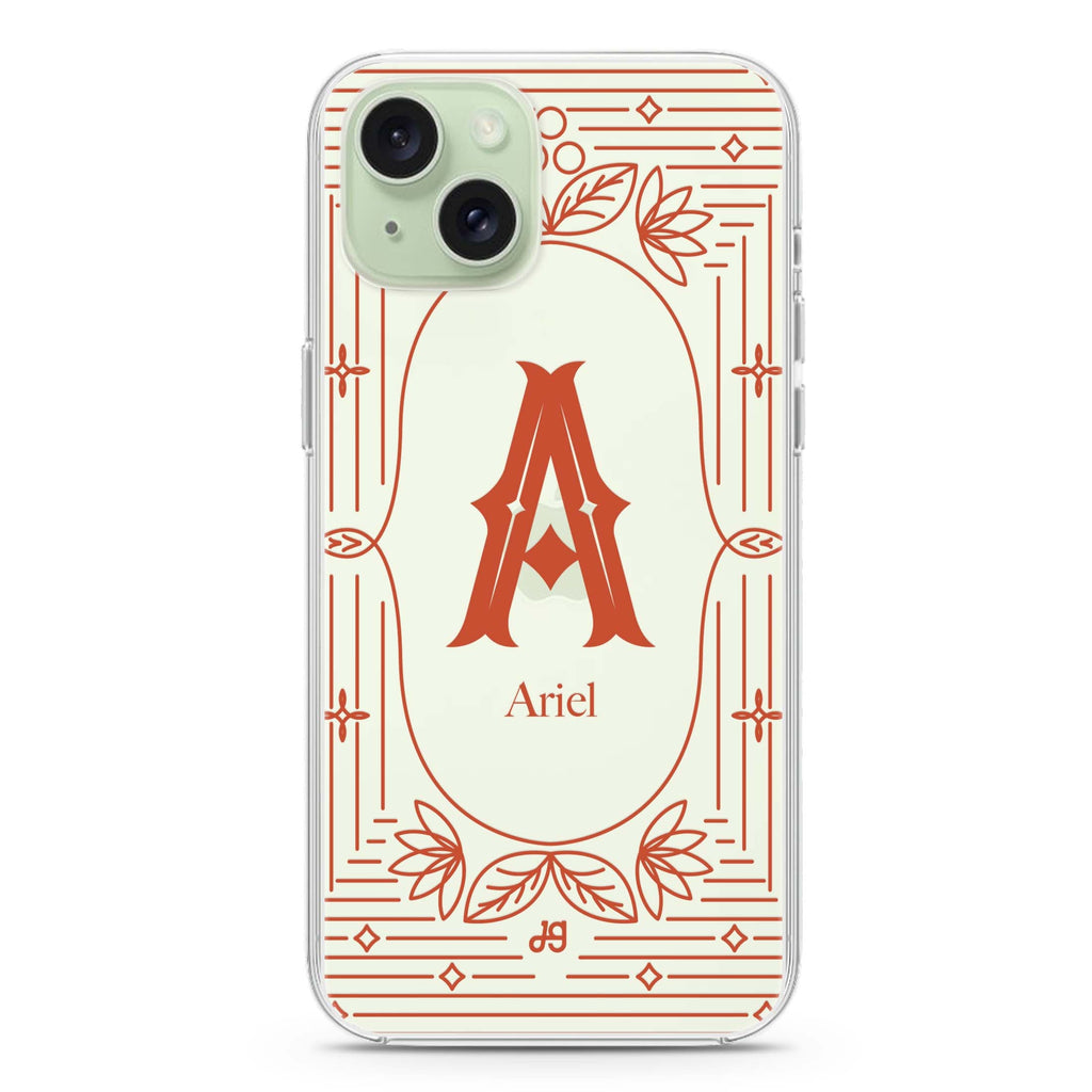 Artistic Monogram I iPhone Ultra Clear Case