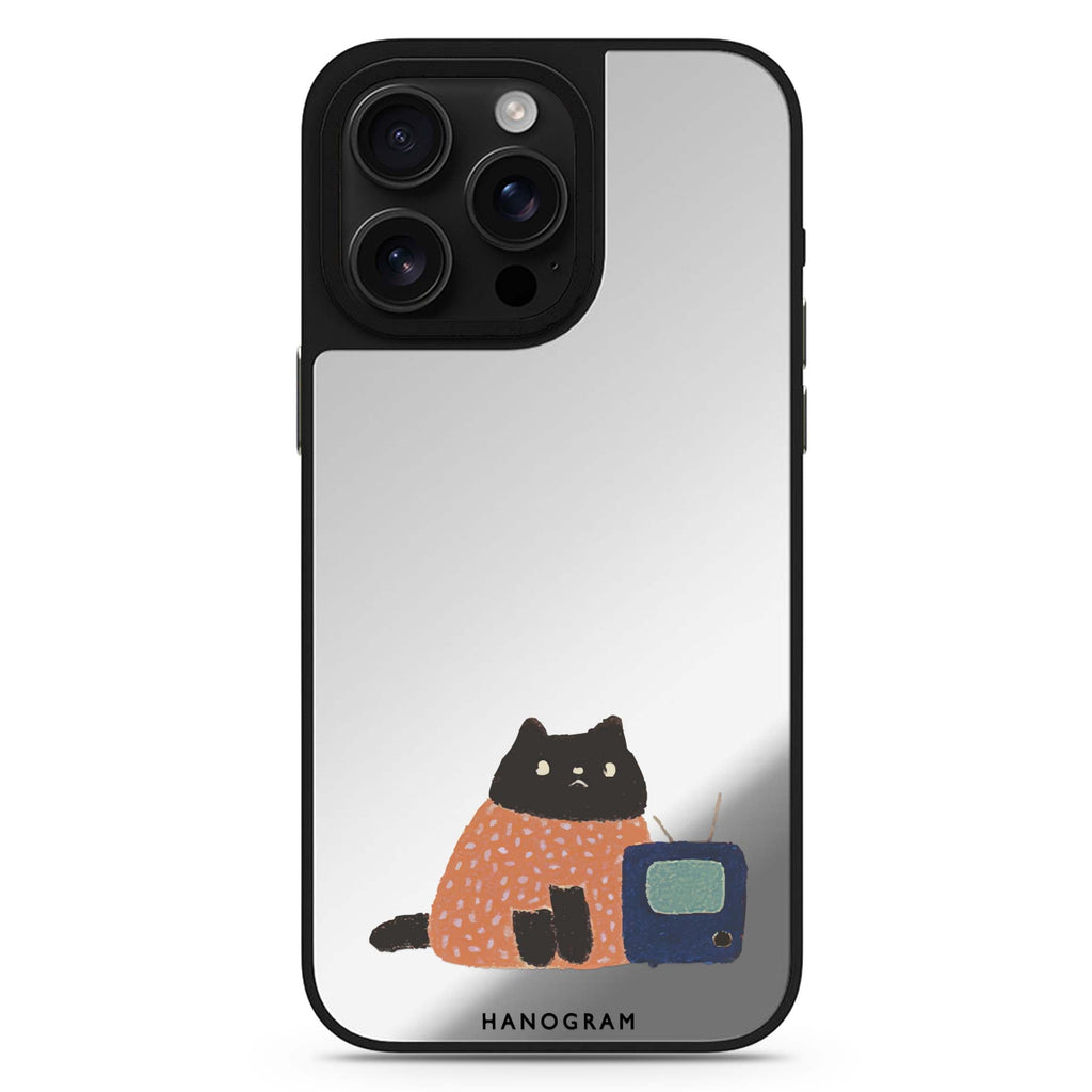 Whiskerflix Night celestial design iPhone 16/15/14 Pro Max & Pro mirror case