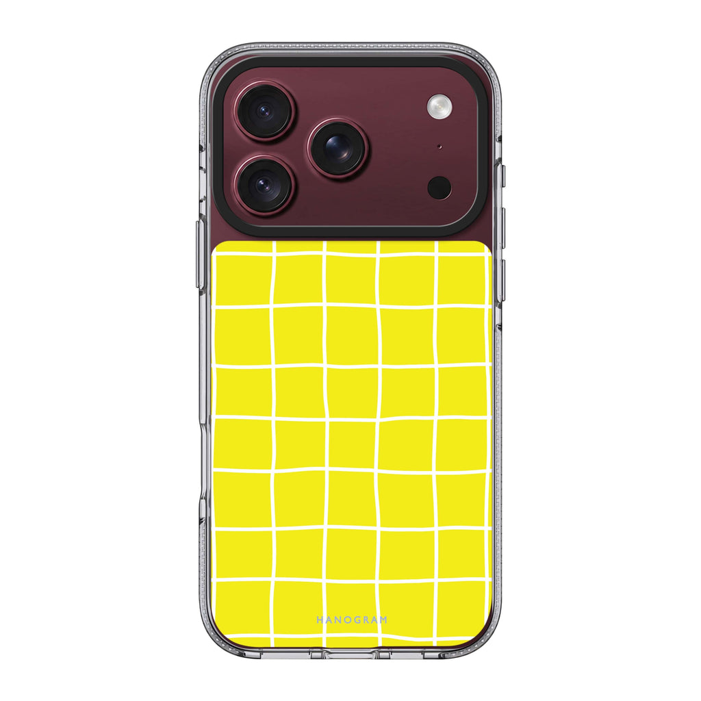 Yellow Checked Pattern Ultra Clear Case