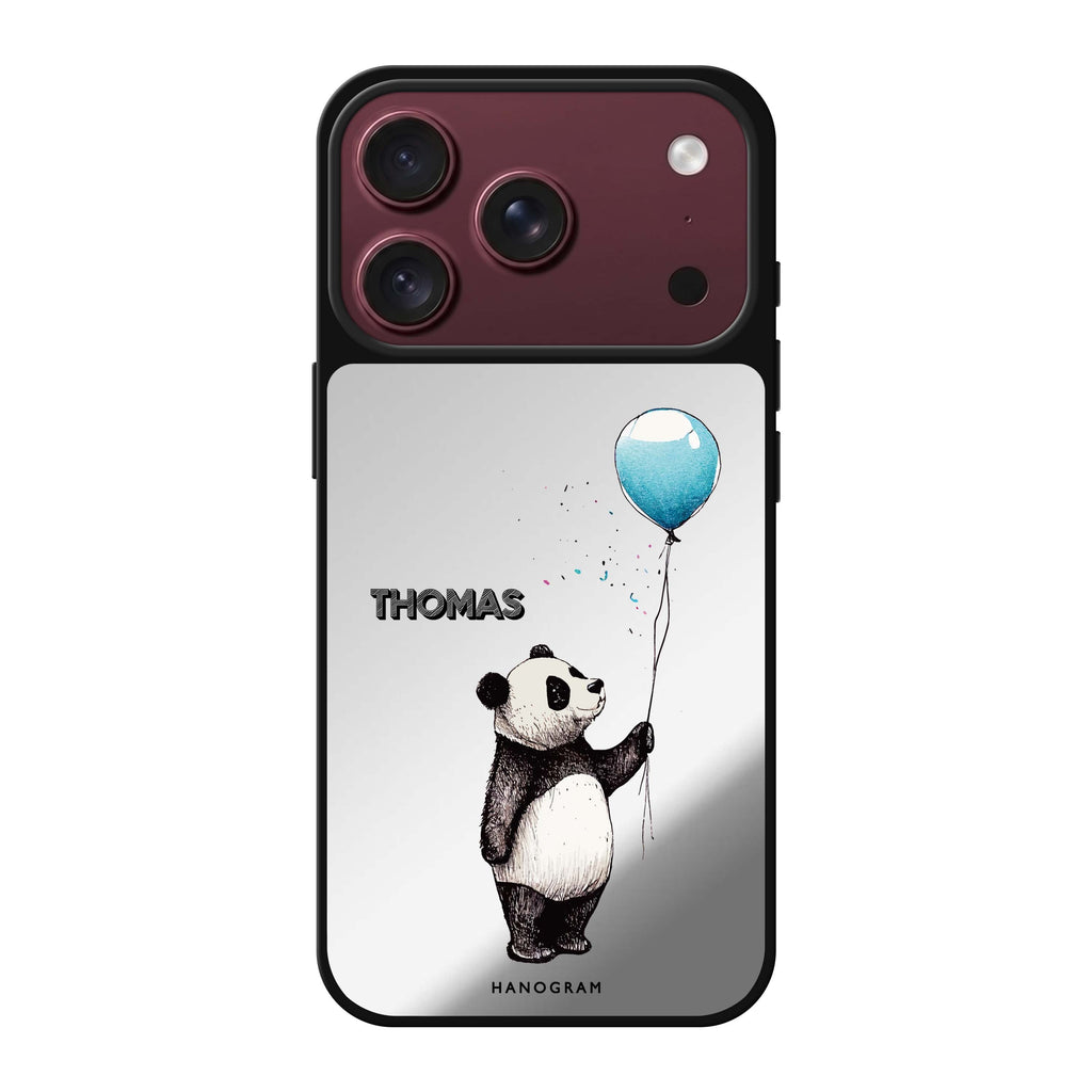Little Panda personalized name panda animal cute iPhone 18 Pro Max mirror case