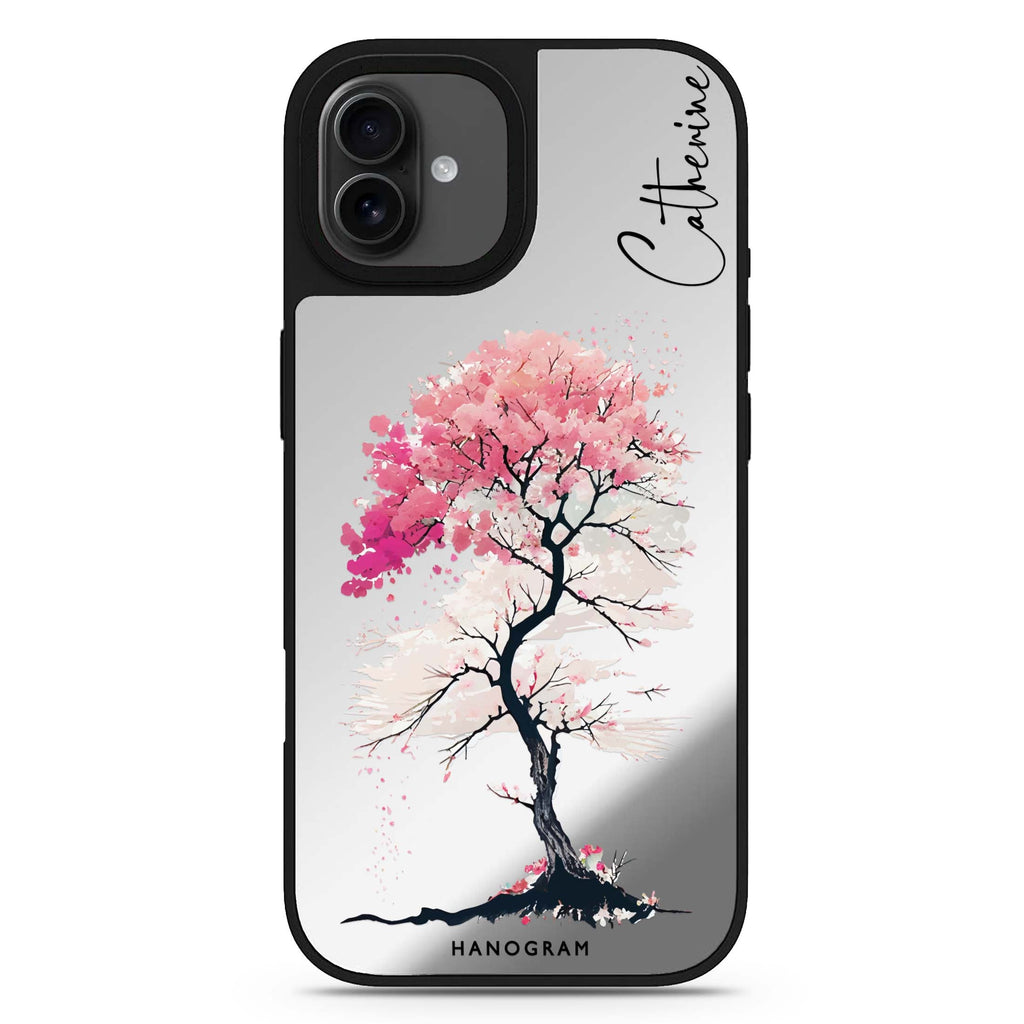 A Cherry tree personalized name fruit nature iPhone 17 mirror case