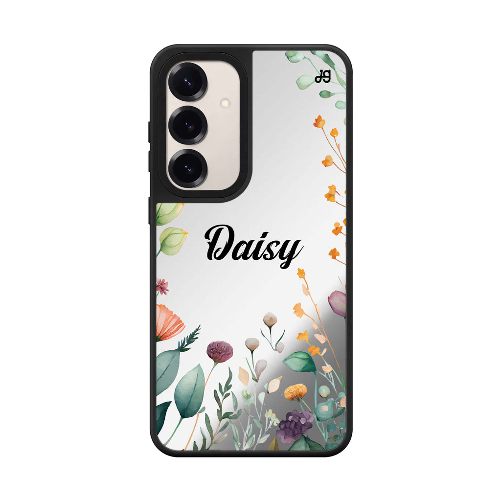 Custom name Beautiful Garden Samsung Galaxy mirror case front view