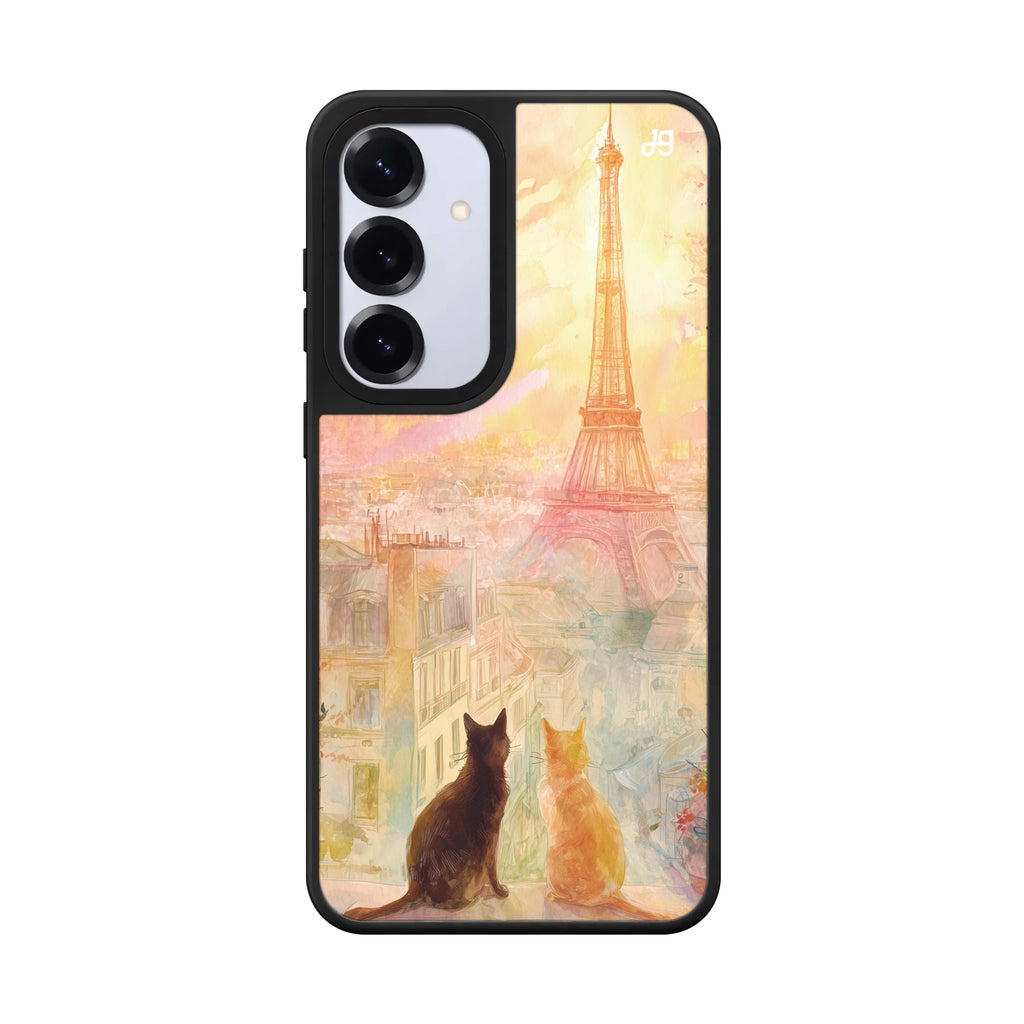 Paris Dream Cats Samsung Galaxy mirror case front view