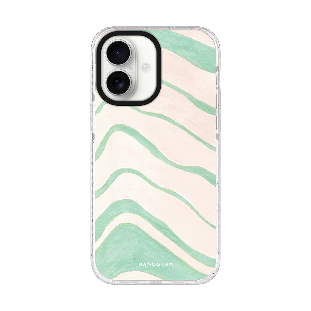 Abstract Paint Pattern Style 2 iPhone 17 ultra clear MagSafe case, front product view