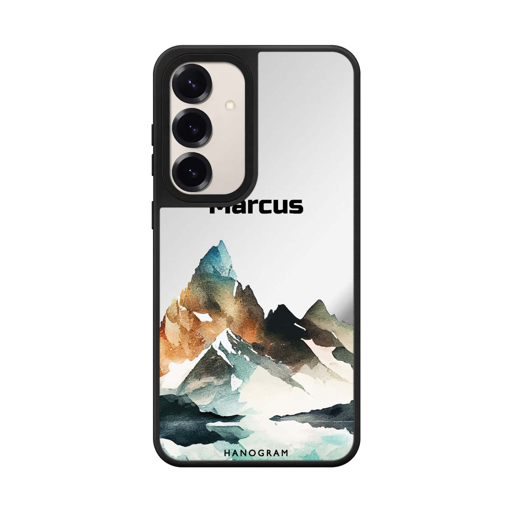 Custom name Hills Samsung Galaxy mirror case front view