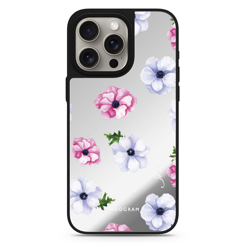 Ideal Floral personalized name MagSafe mirror case for iPhone 16/15/14 Pro Max and Pro, main view