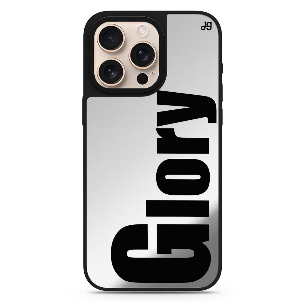 Phenomenal personalized name sleek reflective design iPhone 16/15/14 Pro Max & Pro mirror case
