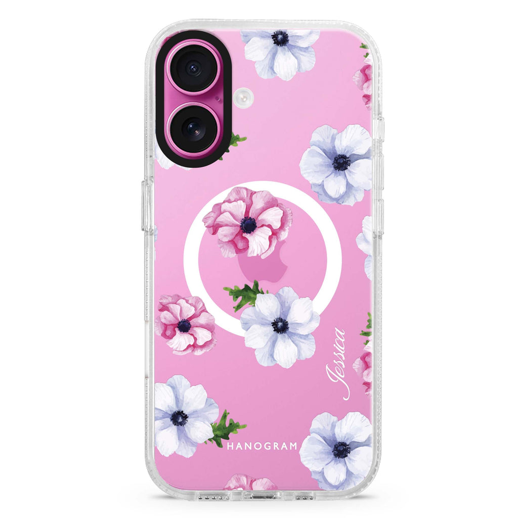 Ideal floral MagSafe Compatible iPhone 16 Ultra Clear Case - Personalized and Stylish Protection