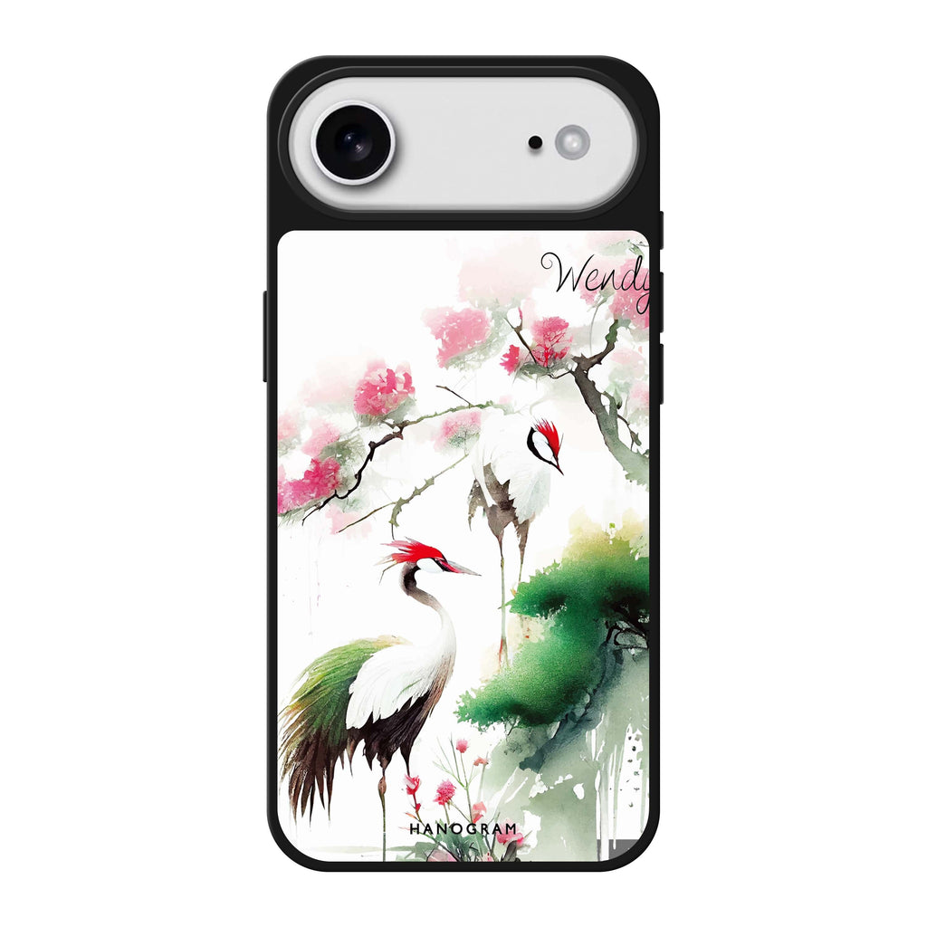 Pines & cranes 鏡面手機殼
