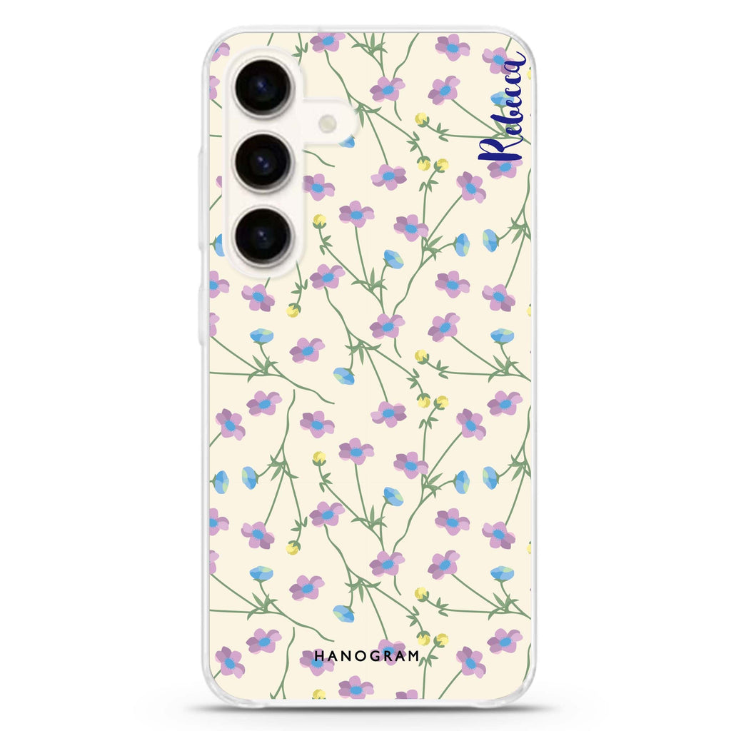 Girly floral Samsung Galaxy Ultra Clear Case