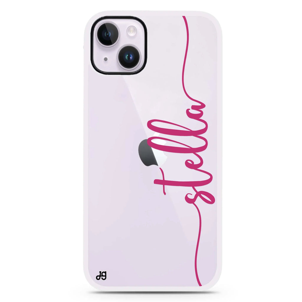 Vertical Script Handwritten Custom iPhone 15 Impact Guard Bumper Case