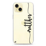 Vertical Script Handwritten Custom iPhone Ultra Clear Case