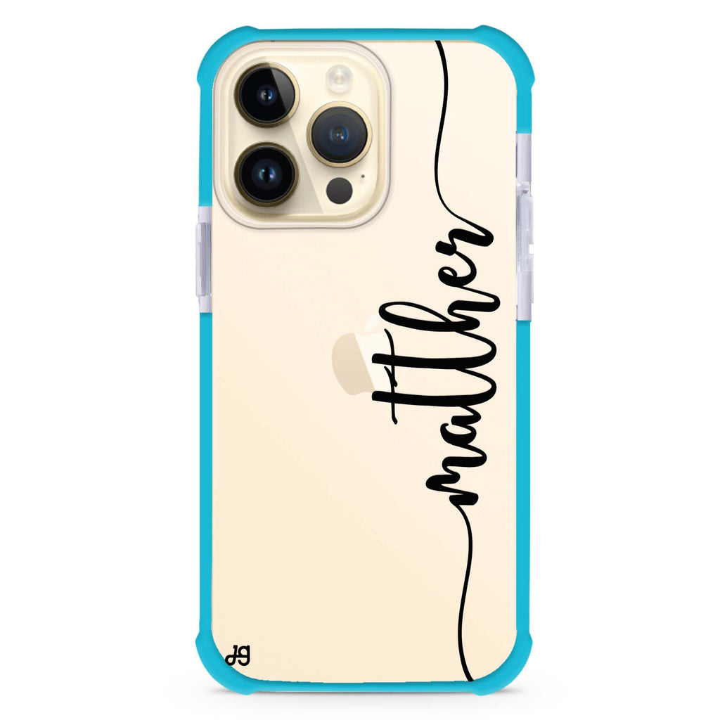 Vertical Script Handwritten Custom iPhone 15 Pro Max Ultra Shockproof Case
