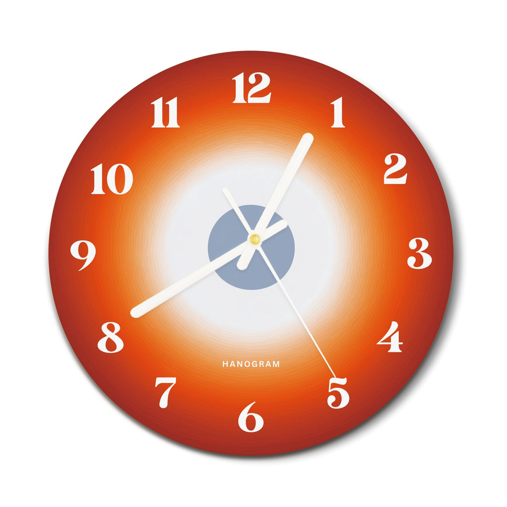 Solar Pulse premium glass wall clock, modern abstract home decor clock, main view