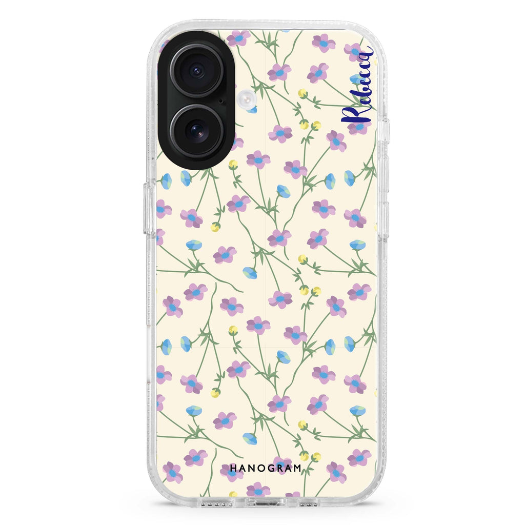 Girly floral MagSafe Compatible iPhone 16 Ultra Clear Case - Personalized and Stylish Protection