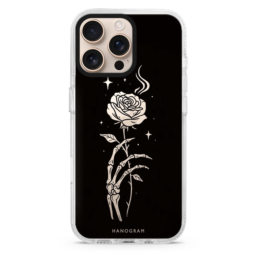 A Rose Beyond Time iPhone 16 Pro Max Ultra Clear Case - front view