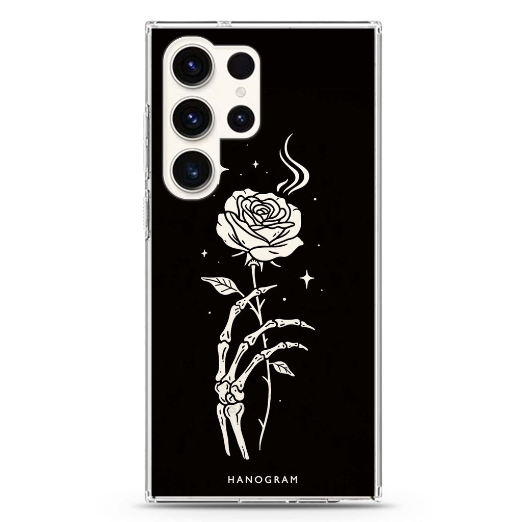 A Rose Beyond Time Samsung Galaxy Ultra Clear Case — front view
