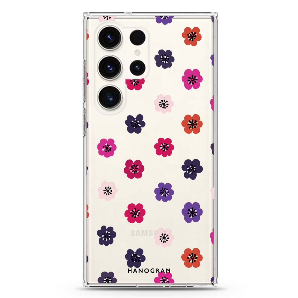 Flower Sprinkle Samsung Galaxy Ultra Clear Case