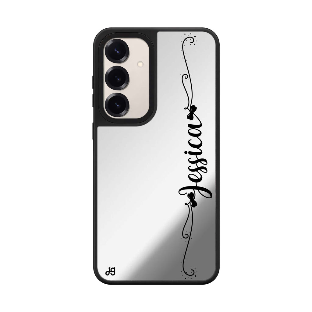 Custom name Custom Style 1 Samsung Galaxy mirror case front view
