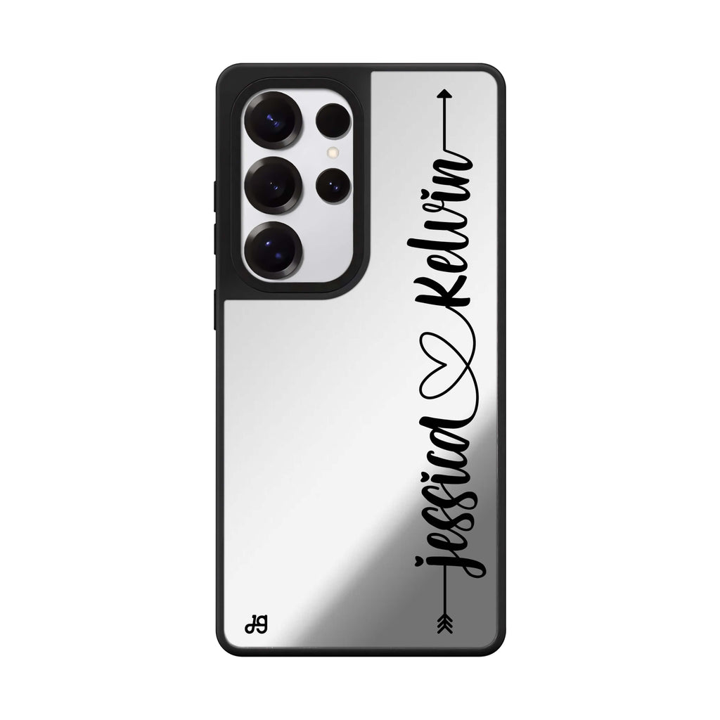 Custom Custom 1 Samsung Galaxy S25 S24 S23 Ultra mirror case, front view