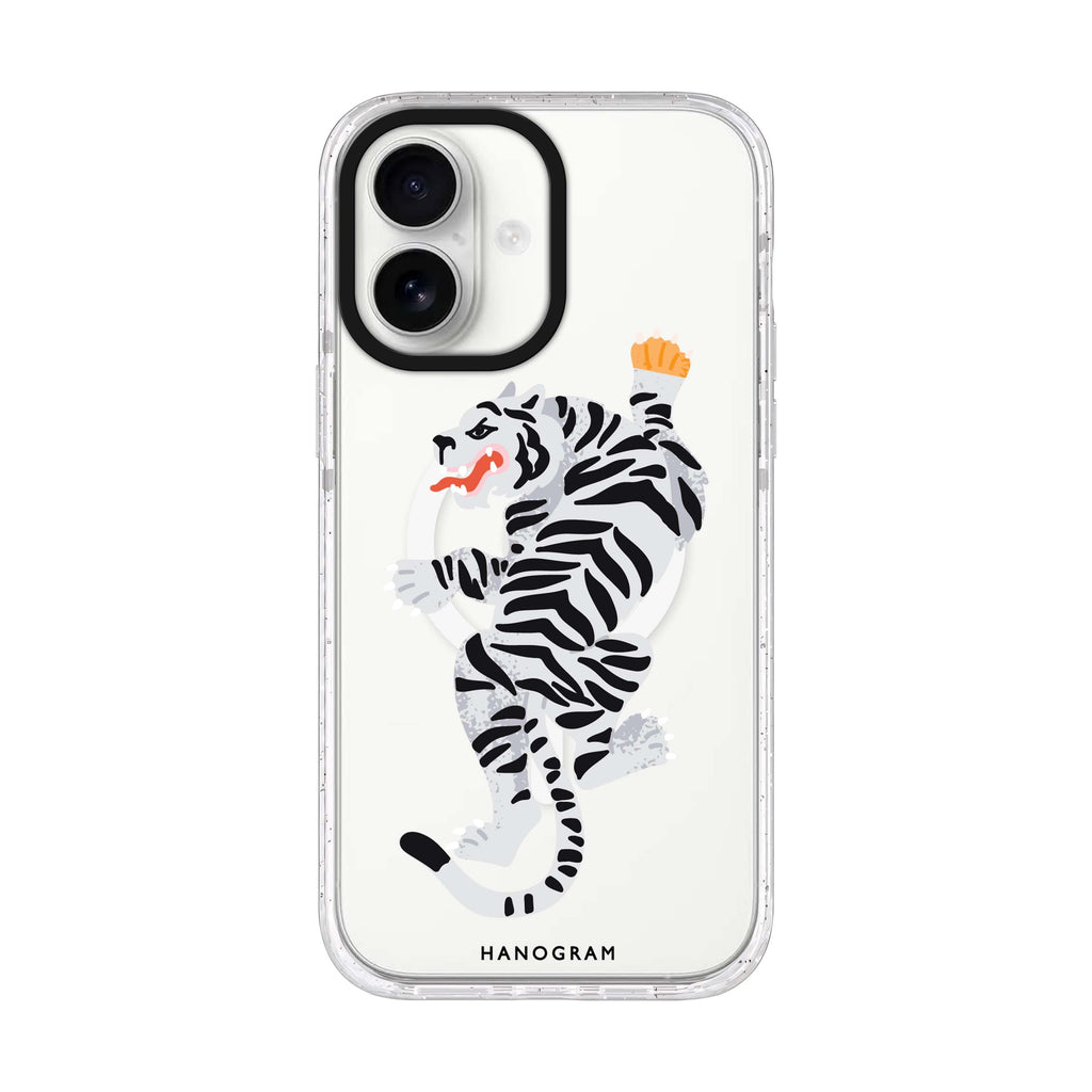 Tiger iPhone 17 ultra clear MagSafe case, front product view
