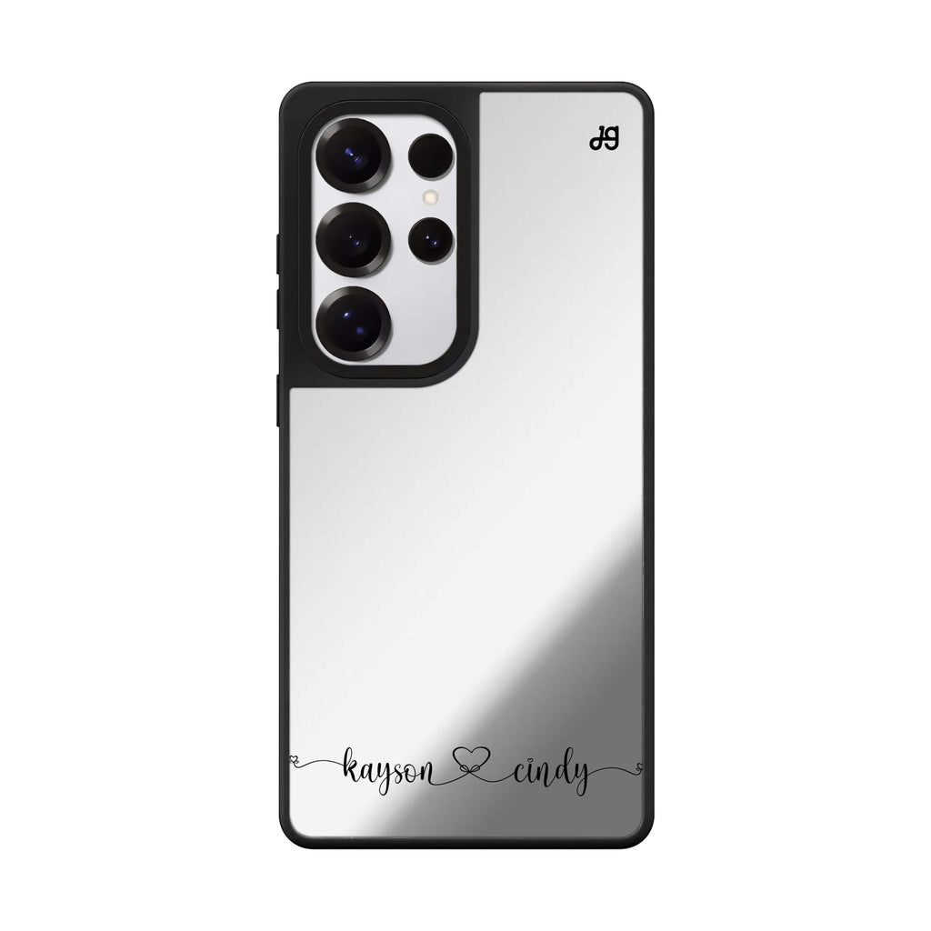 Custom Custom 2 Samsung Galaxy S25 S24 S23 Ultra mirror case, front view