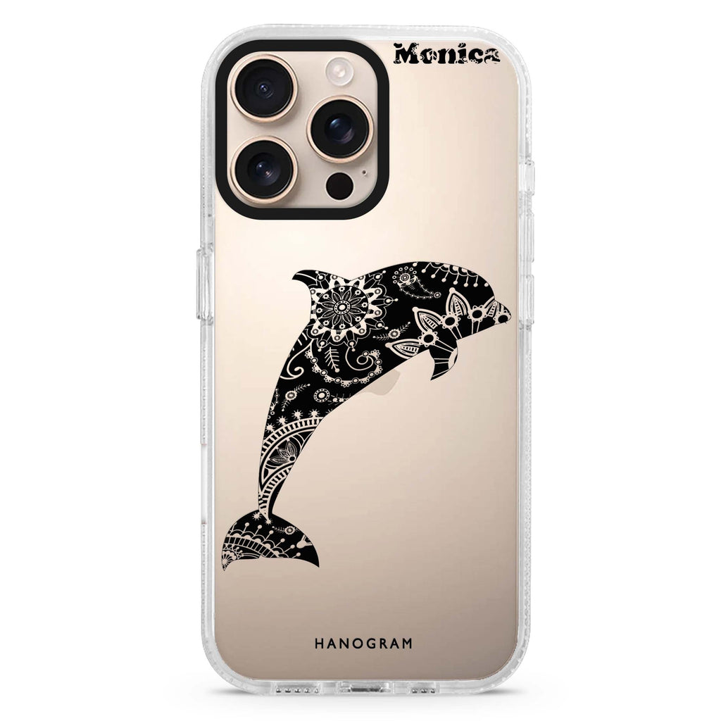 Mandala dolphin iPhone 16 Pro & 16 Pro Max Case - Personalized and Stylish Protection