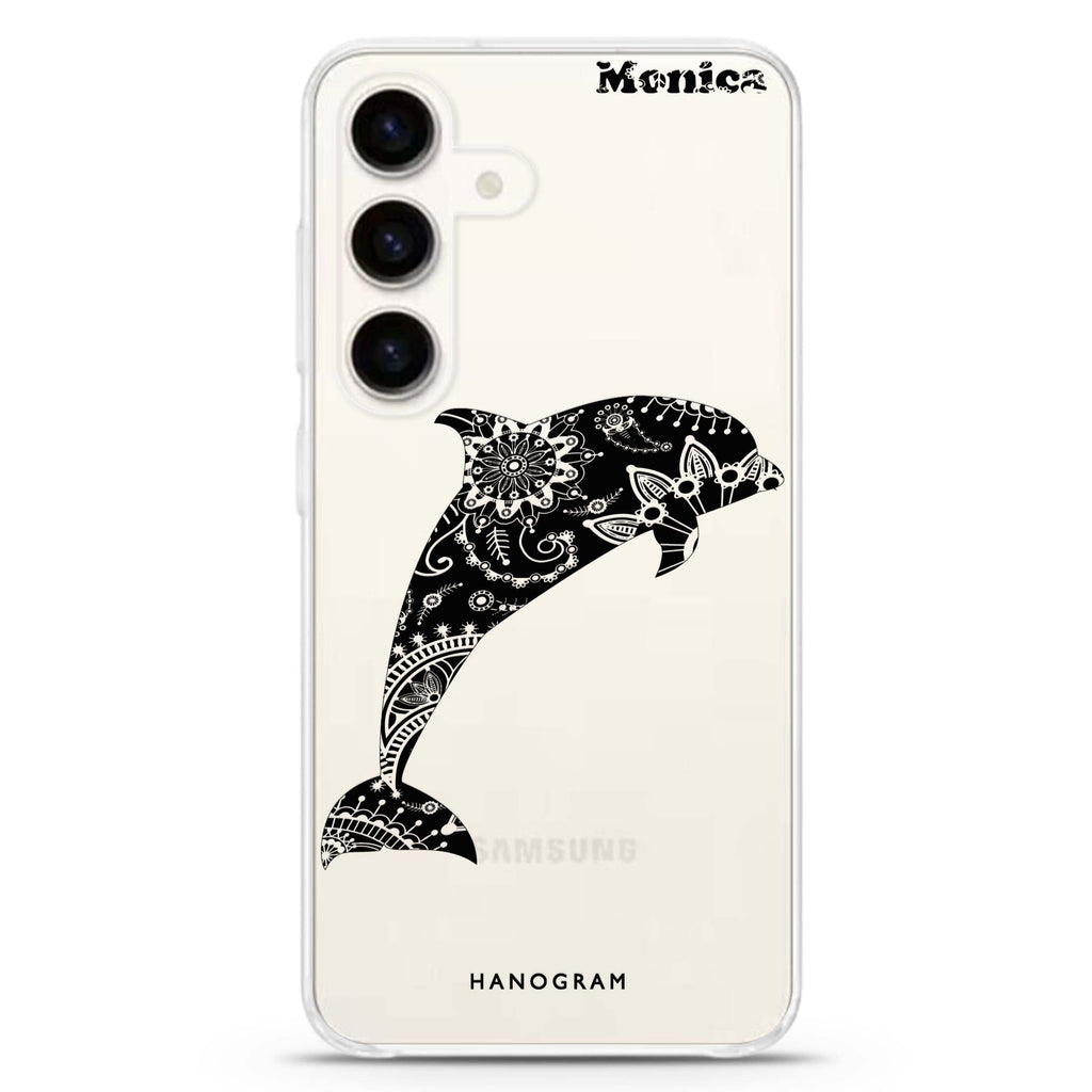 Mandala dolphin Samsung Galaxy Ultra Clear Case