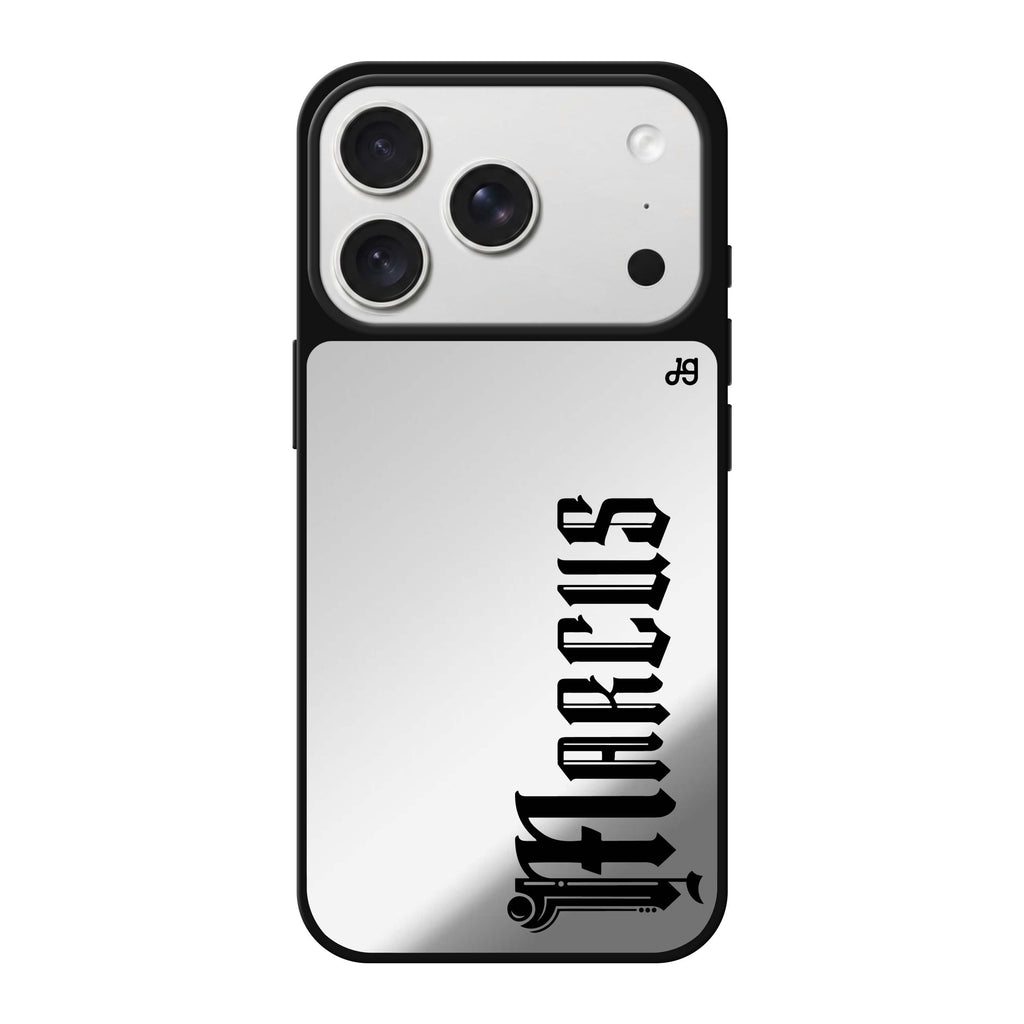 Custom #5 personalized name iPhone 18 Pro Max mirror case