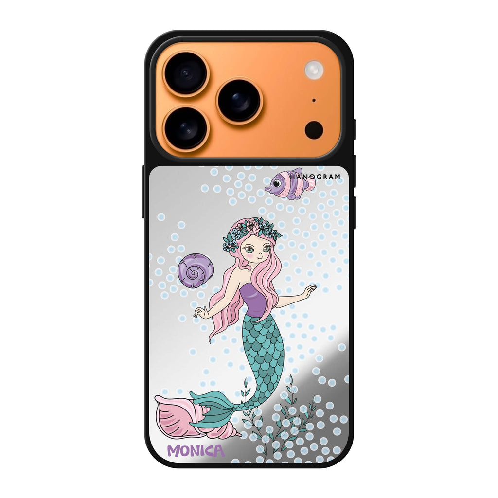 Mermaids personalized name mermaid animal iPhone 17 Pro Max mirror case