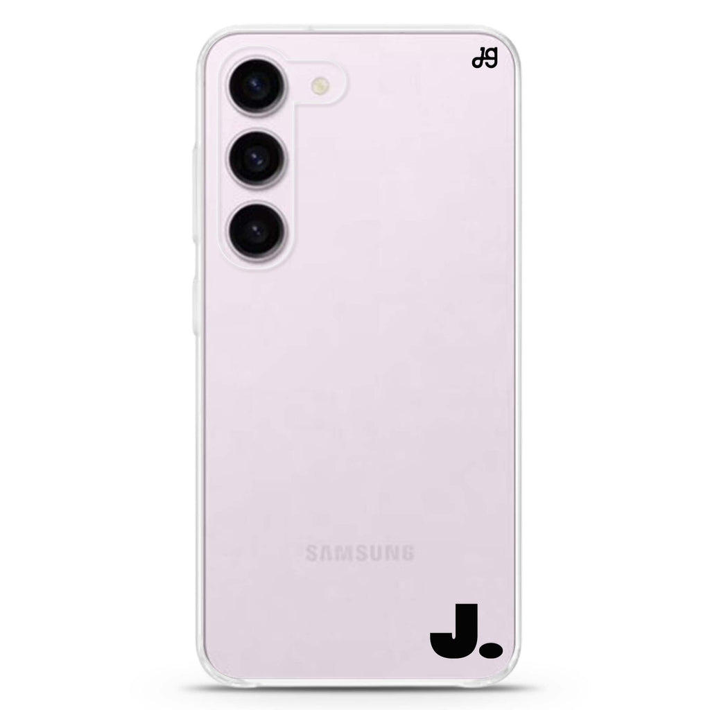 Single personalized ultra-clear case for Samsung Galaxy S23/S22, front view