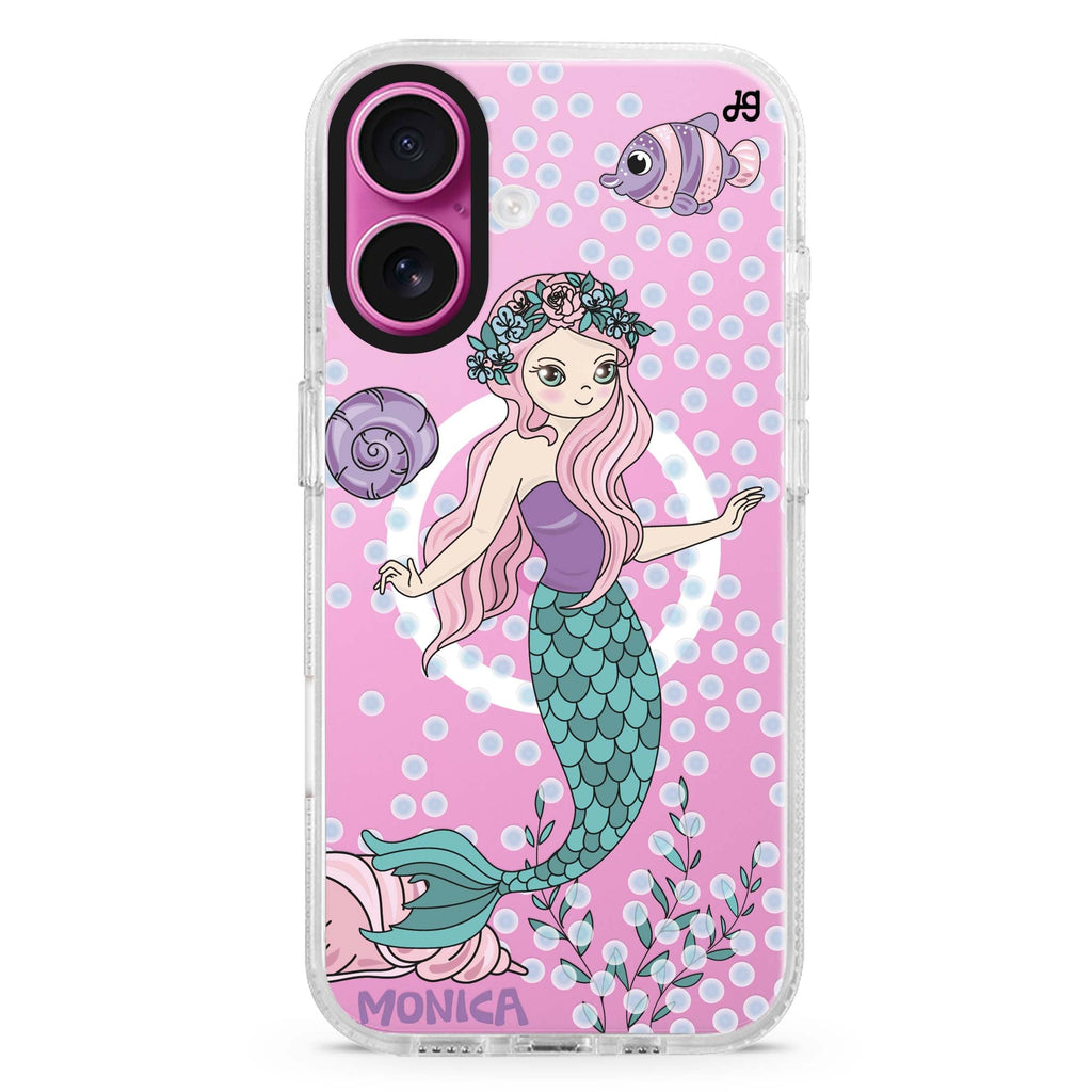 Mermaids MagSafe Compatible iPhone 16 Ultra Clear Case - Personalized and Stylish Protection