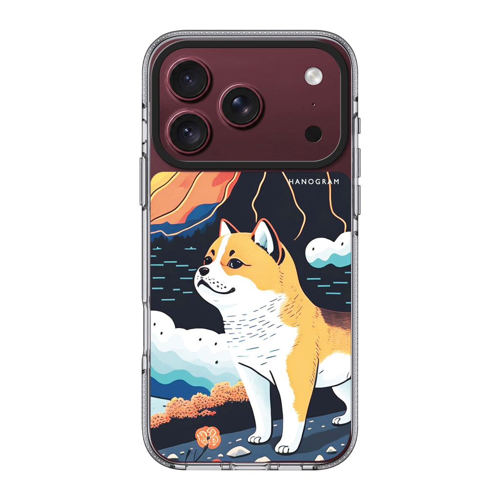 Shiba Inu with Fuji Mountain Ultra Clear Case