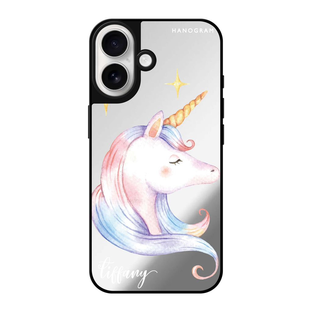 Reflective iPhone 16 Mirror Case –Wonderful Floral Design