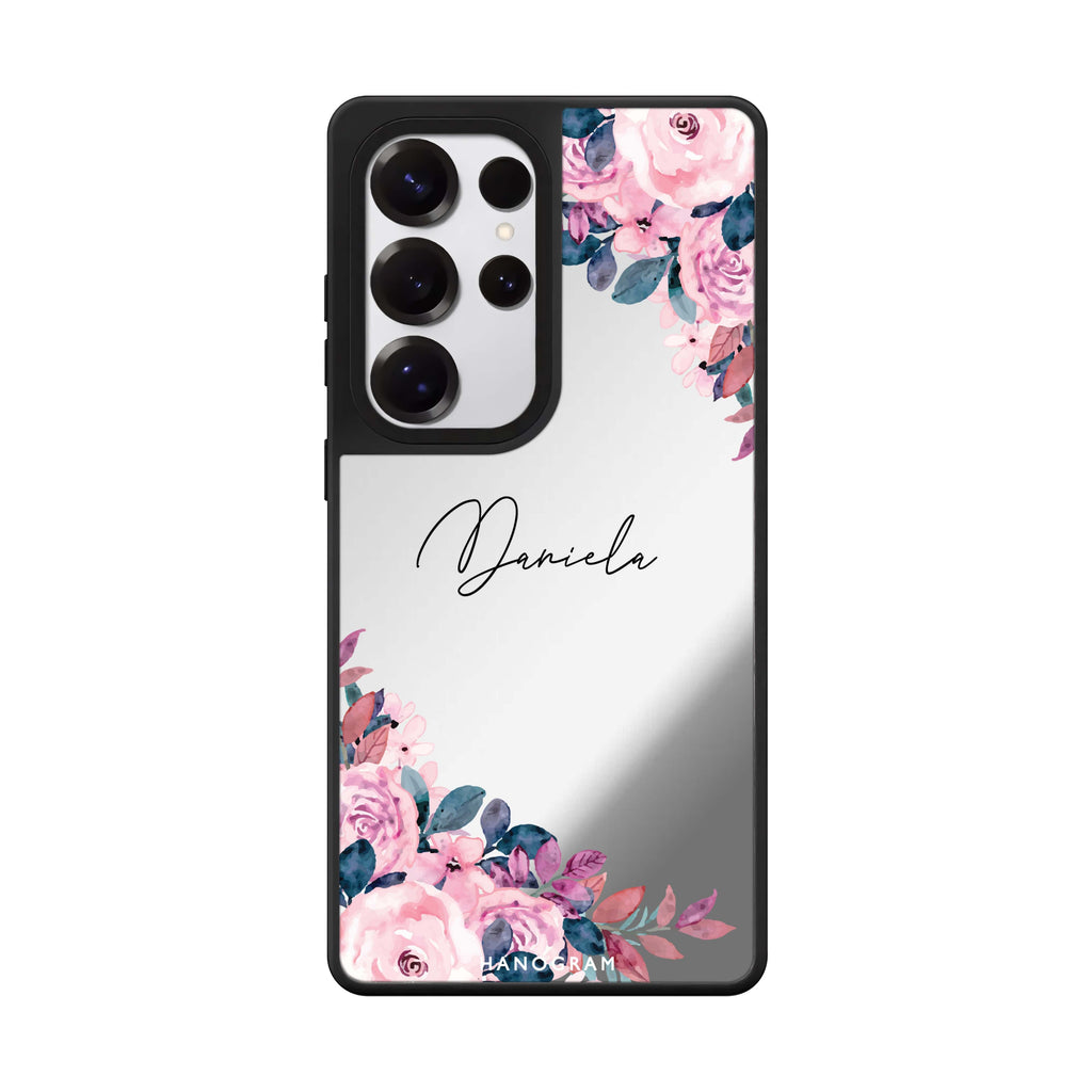 Custom Blossom Breeze Samsung Galaxy S25 S24 S23 Ultra mirror case, front view