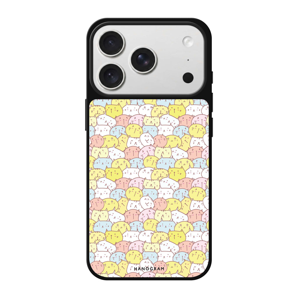 Meow Melodies cat animal cute iPhone 18 Pro Max mirror case