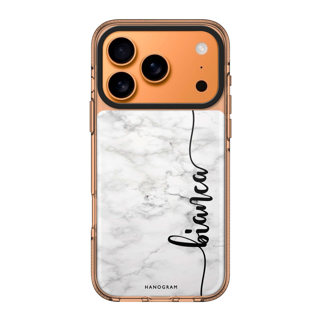 Marble Edition I personalized name marble iPhone 17 Pro Max ultra clear case