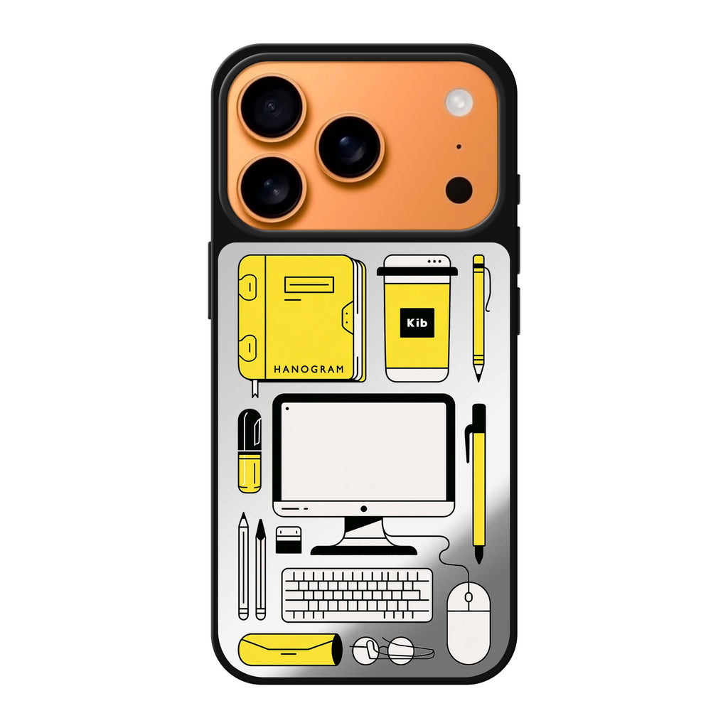 The Yellow Desk Club iPhone 17 Pro Max Mirror Case - design view 1