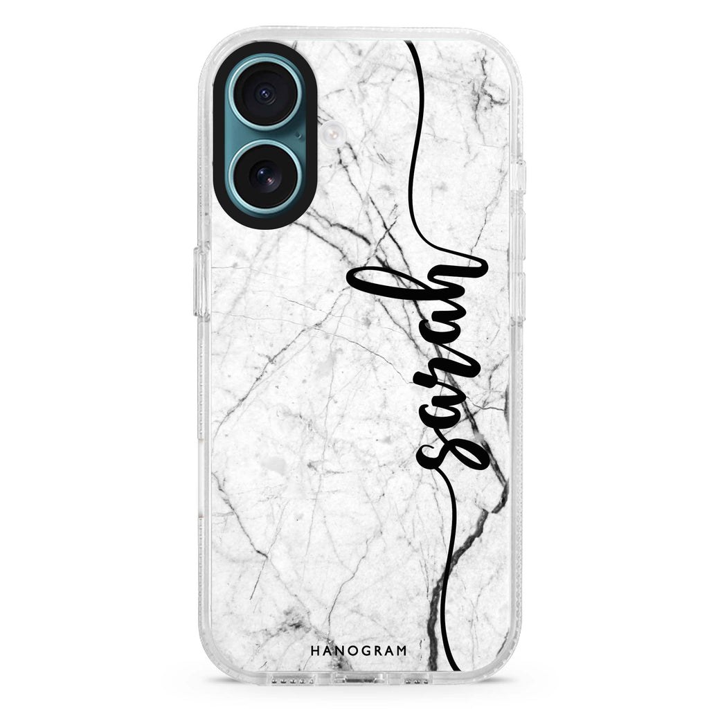 Marble Edition II MagSafe Compatible iPhone 16 Ultra Clear Case - Personalized and Stylish Protection