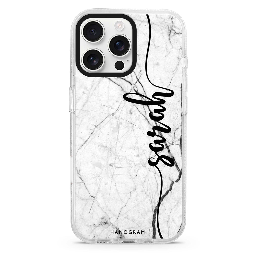 Artistic Marble I MagSafe Compatible iPhone 16 Pro Ultra Clear Case - Personalized and Stylish Protection