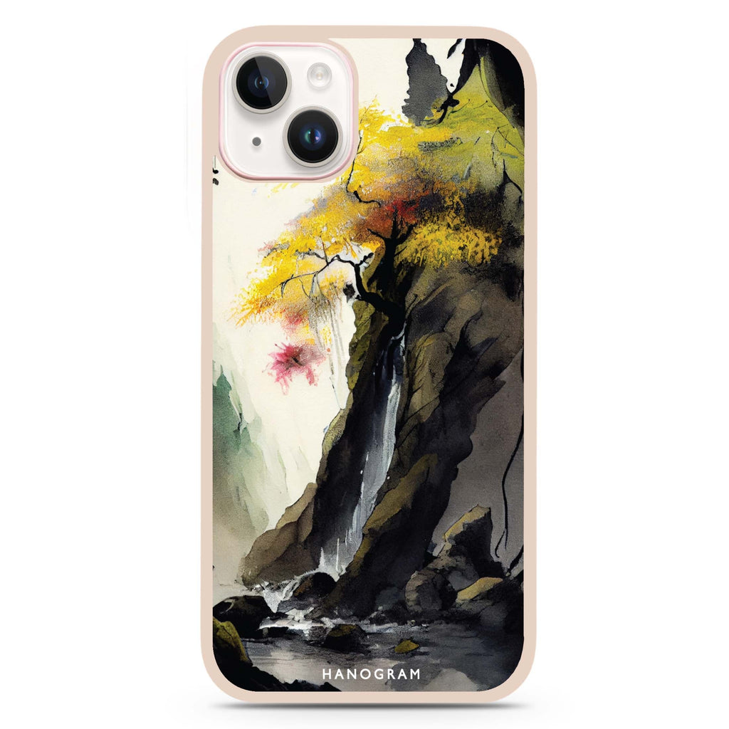 Japanese painting iPhone 15 Impact Guard Bumper Case