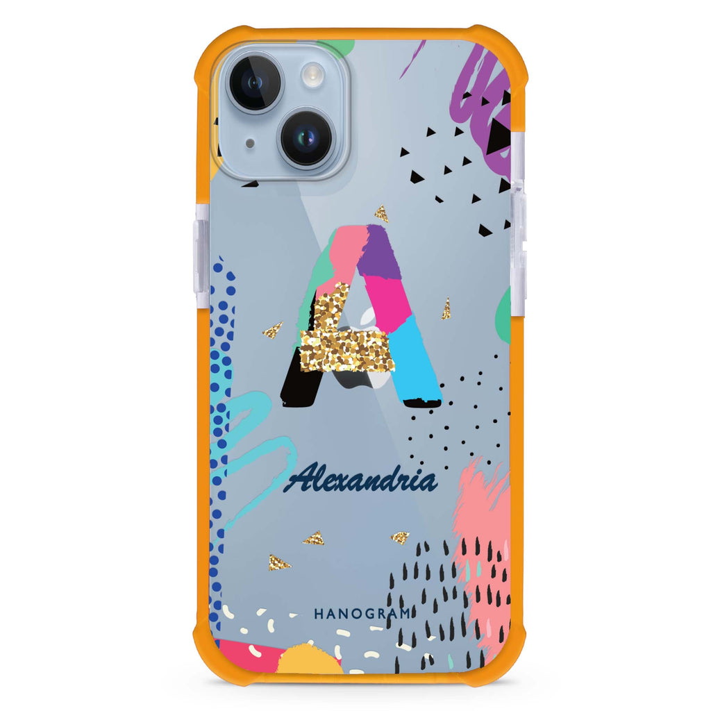 Artistic Monogram IV iPhone 15 Plus Ultra Shockproof Case