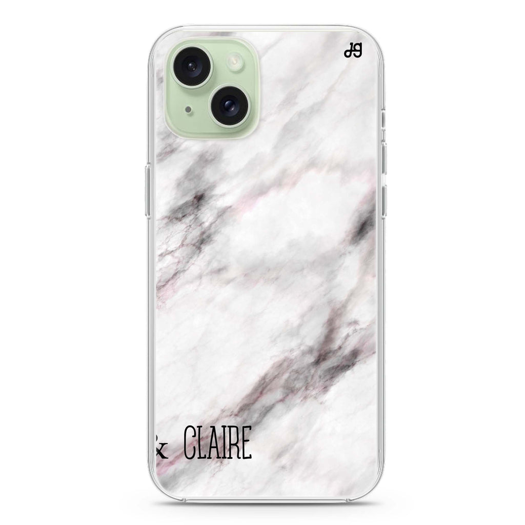 White Marble iPhone Ultra Clear Case