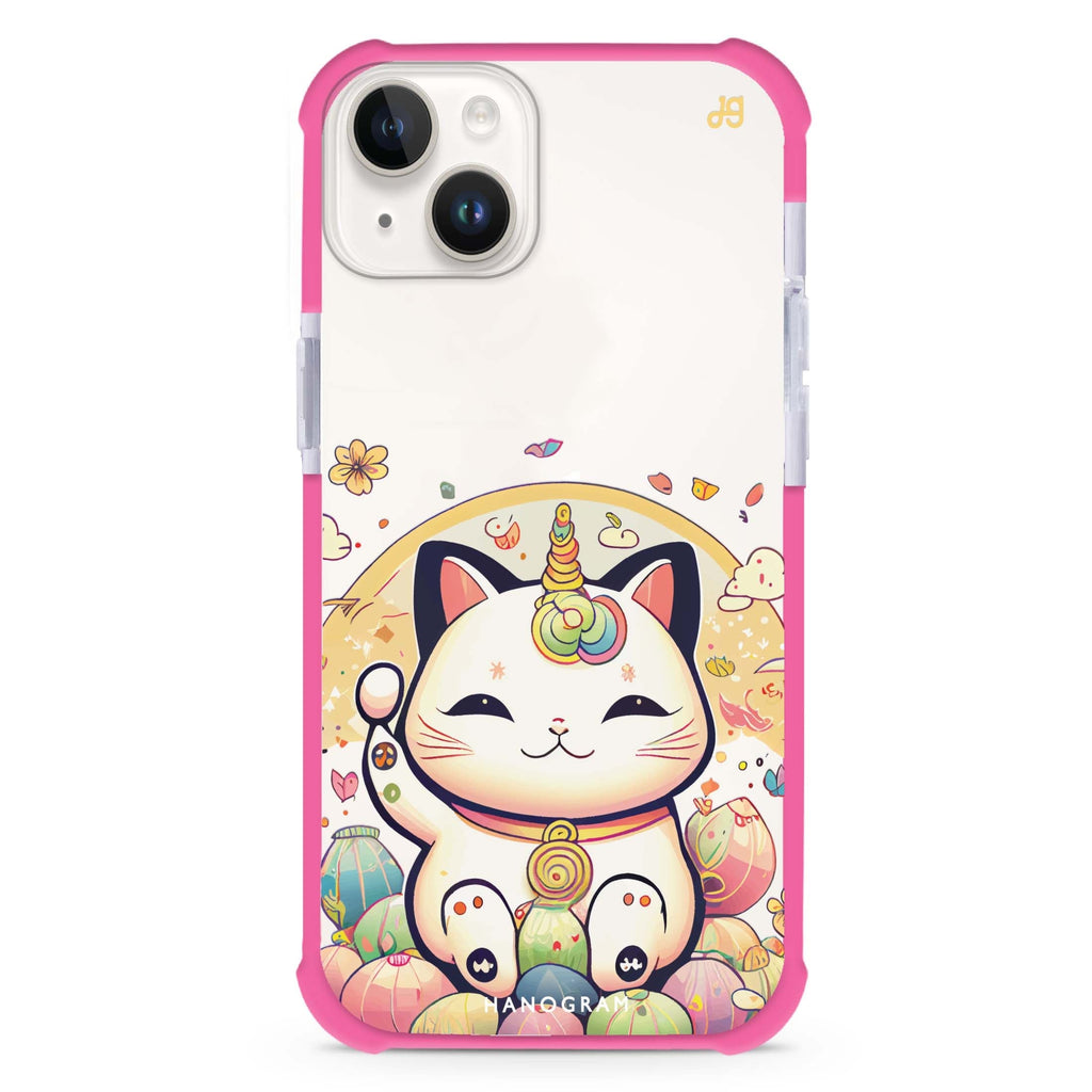 Cute Lucky Cat iPhone 15 Plus Ultra Shockproof Case